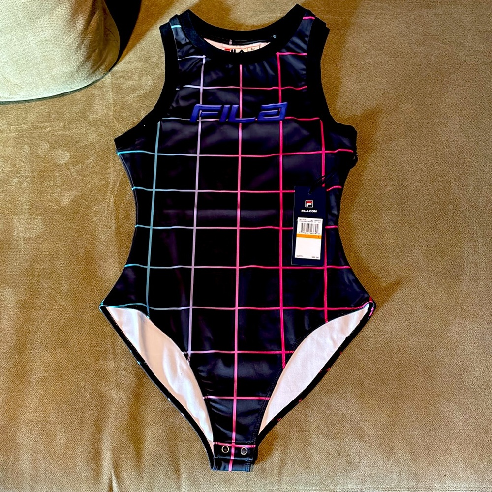 New FILA ATHENA RACER BODYSUIT 
SMALL